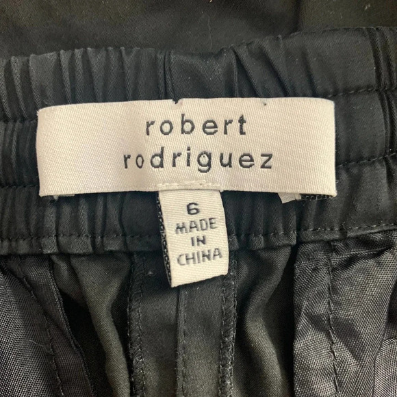 Robert Rodriguez Black Cotton Drawstring Shorts - Picture 9 of 10